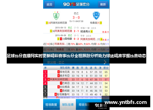 足球即时比分，新版最新，让观赛体验再升级