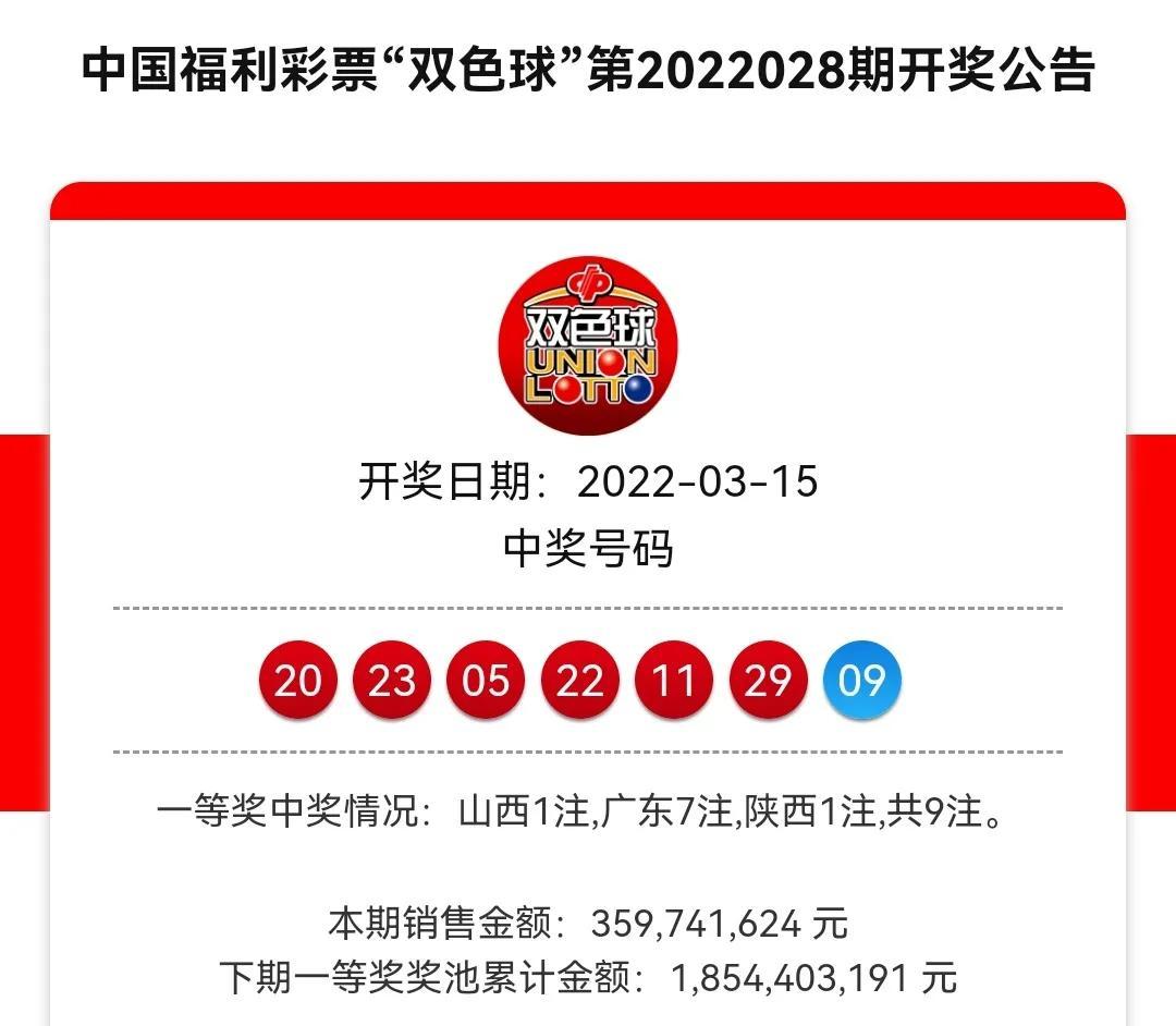 2022028期双色球开奖号码结果，幸运的数字与梦想的碰撞